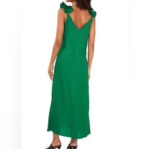 Vince Camuto Sleeveless Ruffled Strap Maxi Dress,Medium,Easter Summer Party Chic - Picture 2 of 11